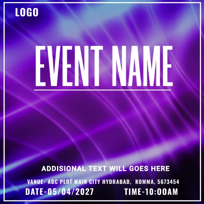 Event name Template | PosterMyWall