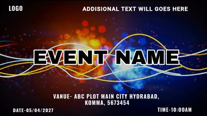 Event name Template | PosterMyWall