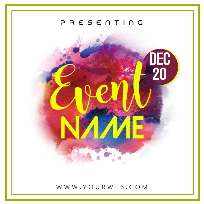 Event Name Template | PosterMyWall
