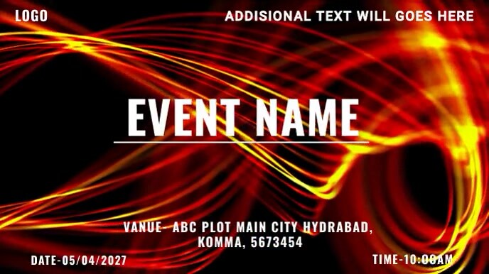 Event name template | PosterMyWall