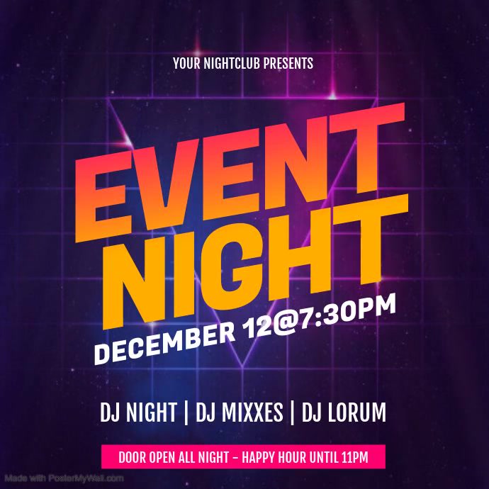 Event Night Template | PosterMyWall