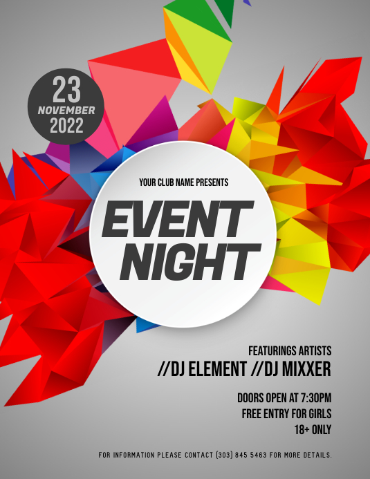 Event Night Flyer Template | PosterMyWall
