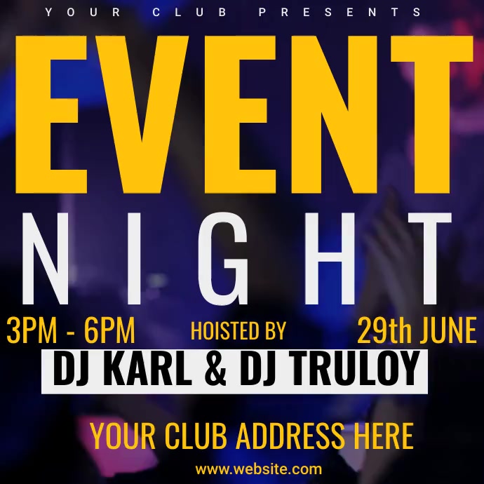 Event night template | PosterMyWall