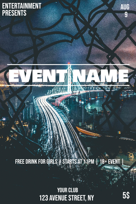 Event Party Flyer Vorlage Vorlage Postermywall