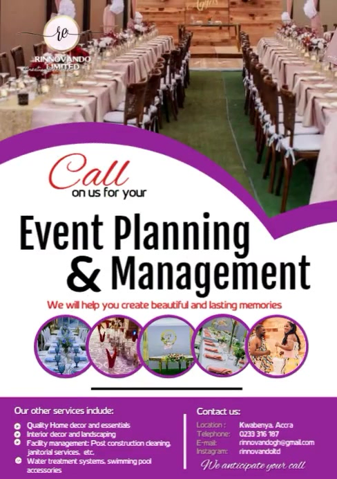 Event Planner A4 template