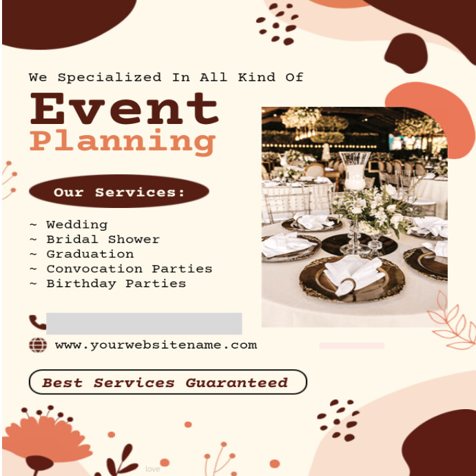 Event Planner Posts Event Planning Instagram Ad Template | PosterMyWall