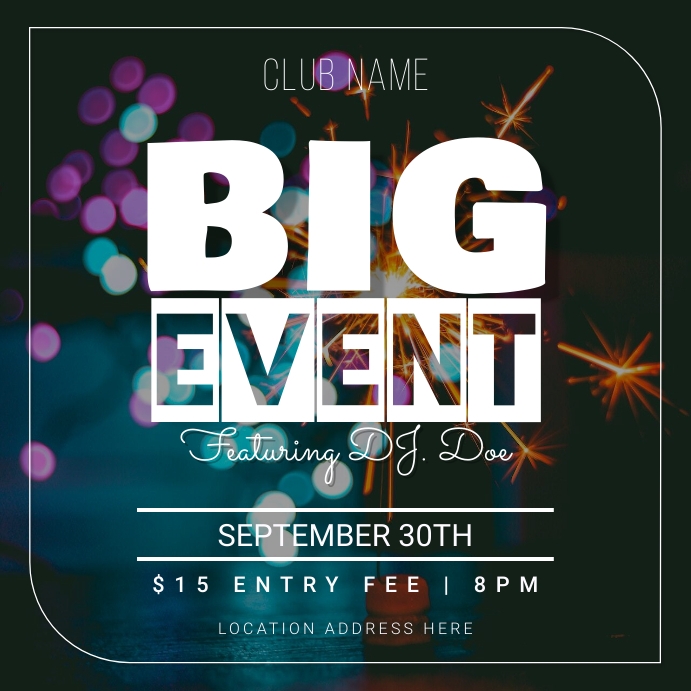 event post template | PosterMyWall