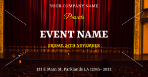event poster Изображение, которым поделились на Facebook template