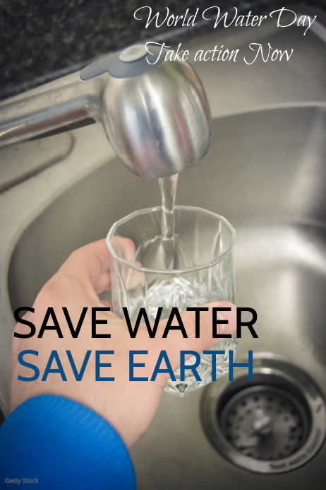 event poster template save water day template postermywall save the day template