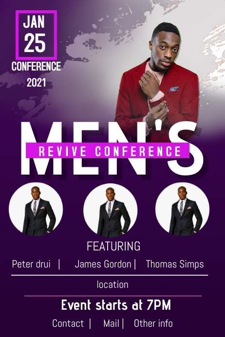 Guest Introduction Poster event poster with guests Template | PosterMyWall
