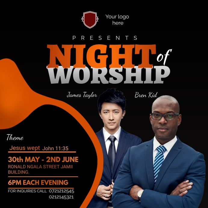 Event poster with guests Template PosterMyWall