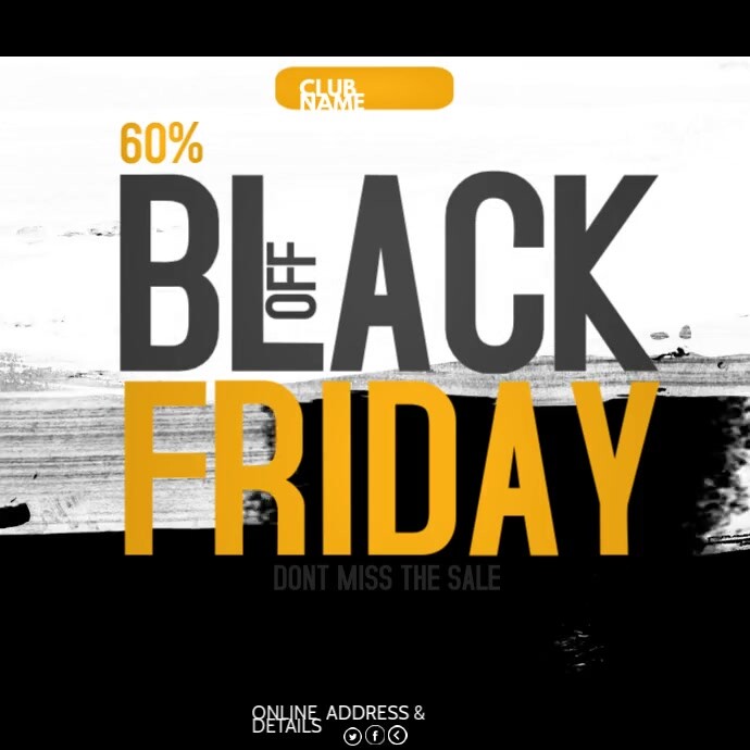 Black Friday ,retail,Mega sale Square (1:1) template