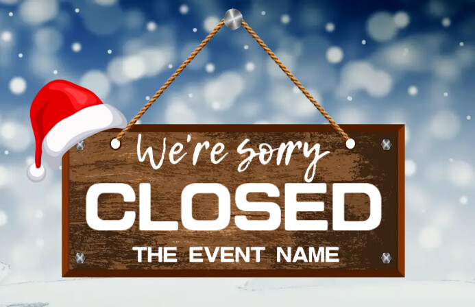 Event postponed,event Tabloid template