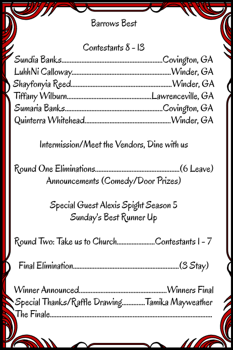 Event Program Template PosterMyWall