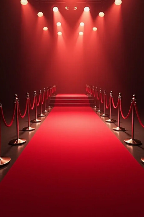 event red carpet design Poster template