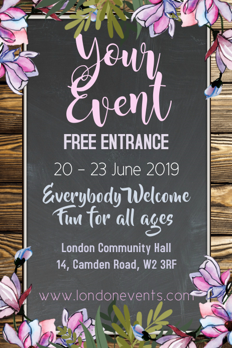 Event Rustic Poster Template | PosterMyWall