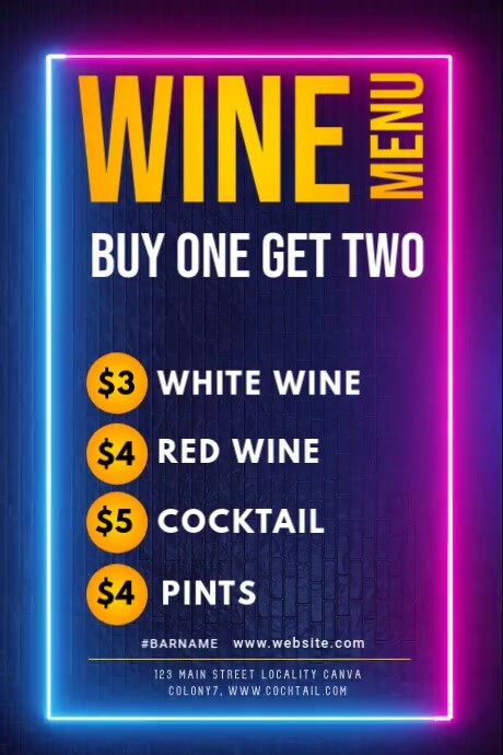 event schedule, Poster template