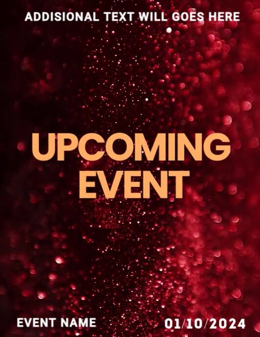 event schedule, Flyer (US Letter) template