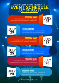 Event Schedule Template | PosterMyWall