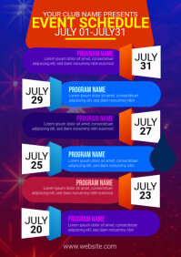 Event Schedule Ad Template | PosterMyWall