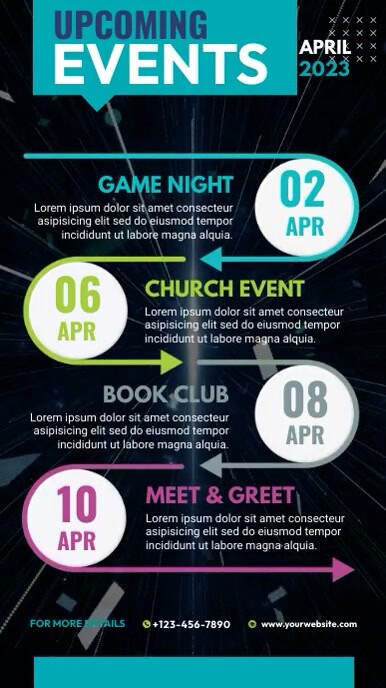 Event Program Ad Examples Event Schedule Ad Template | PosterMyWall