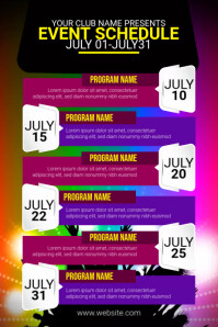 Event Schedule Ad Template | PosterMyWall