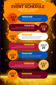 Event Program Ad Examples Event Schedule Ad Template | PosterMyWall