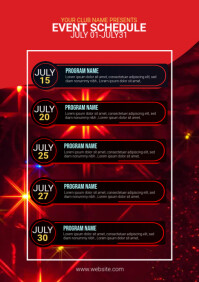 Event Program Ad Examples Event Schedule Ad Template | PosterMyWall