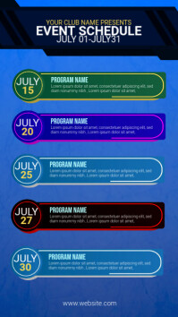 Event Program Ad Examples Event Schedule Ad Template | PosterMyWall