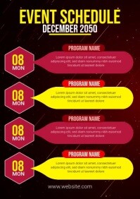 Event Program Ad Examples Event Schedule Ad Template | PosterMyWall