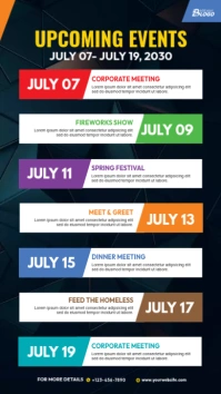 Event Schedule Ad Template Instagram 快拍