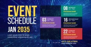 Event Schedule Ad Template