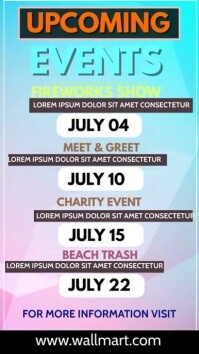 Event Program Design Temp Event schedule graphic design/ Schedule temp Template | PosterMyWall