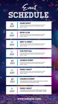 event schedule design Instagram Story template