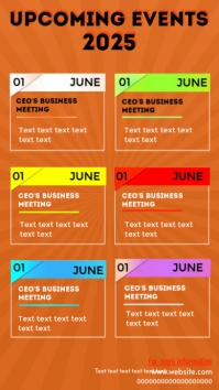 Event schedule Instagram Story template