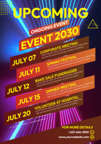 Event Schedule Template | PosterMyWall