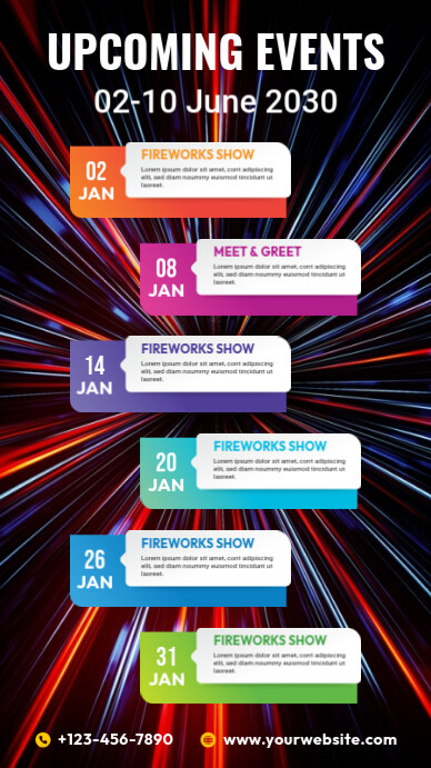 Event Schedule Template | PosterMyWall