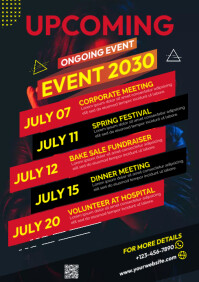 Event Schedule Template | PosterMyWall