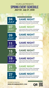 Event Schedule Flyer WhatsApp Status template