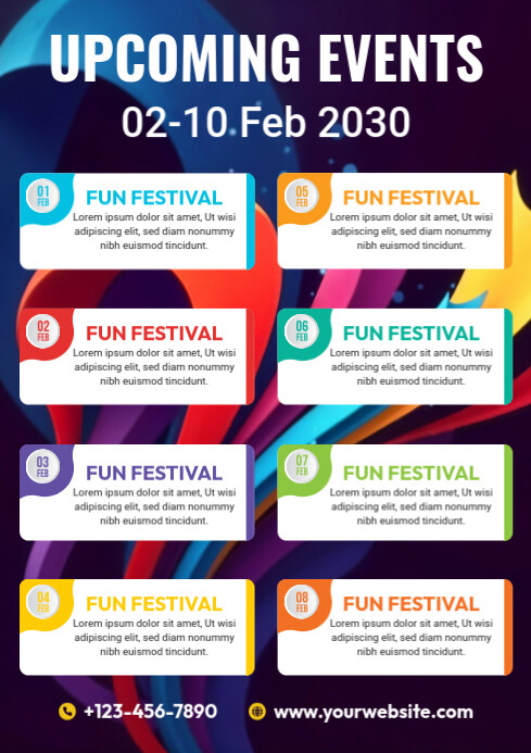 Copy of Event Schedule Flyer | PosterMyWall