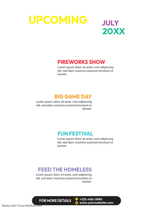 Event Schedule Flyer Template | PosterMyWall