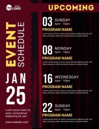 Event Schedule Flyer template
