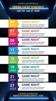 Event Schedule Flyer WhatsApp Status template