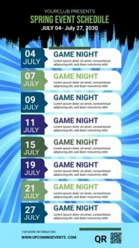 Event Schedule Flyer WhatsApp Status template