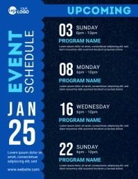 Event Schedule Flyer template