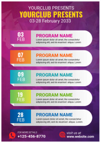 Flyer Routine Daily Routine Schedule Flyers Template | PosterMyWall