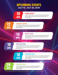 Event Schedule Flyer Template | PosterMyWall