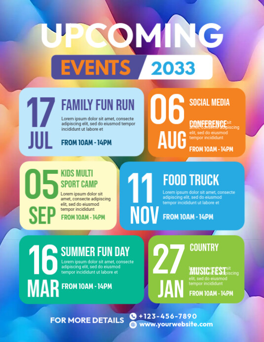 Event Schedule Flyer Template PosterMyWall event-schedule-flyer-template-postermywall