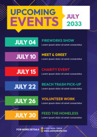 Event Schedule Flyer Template | PosterMyWall