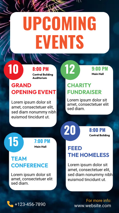 Event Schedule Flyer Template PosterMyWall Event Schedule Flyer Template PosterMyWall